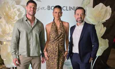 Wagner Quina com Fernanda Motta e Jonas Sulzbach - Crédito da Foto: Botoclinic / Divulgação